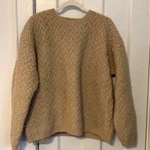 100% wool Hand Knit J. Crew sweater